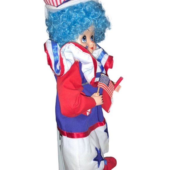 July Calendar Clown  Doll- Brinn's 1986 Uncle Sam's Birthday - Picture 4 of 10